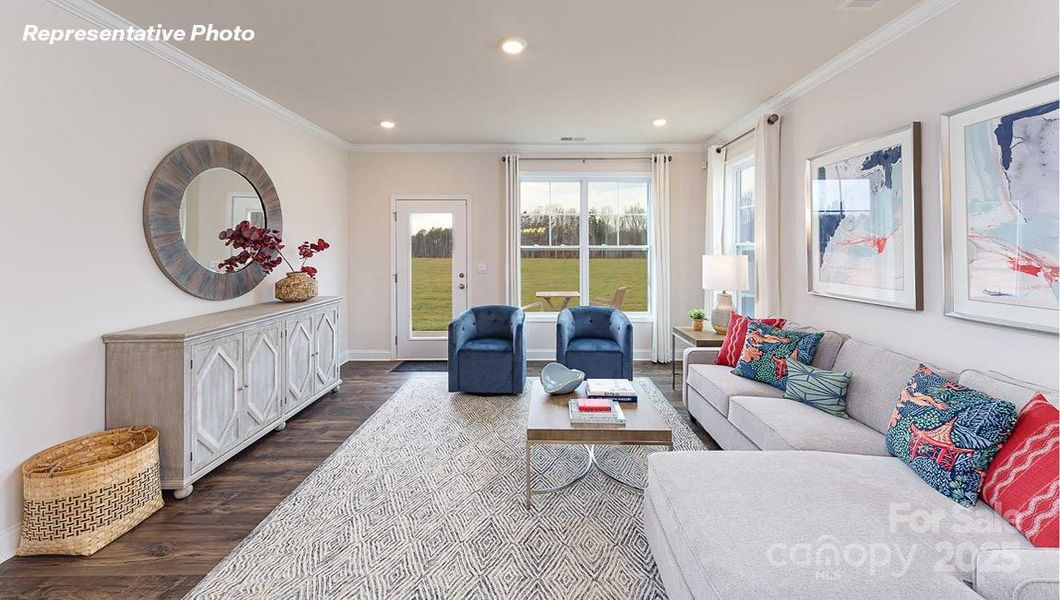 Furnished interior view inside a new home in Blackstone Bay Townhomes, Sherrills Ford (Image 26).