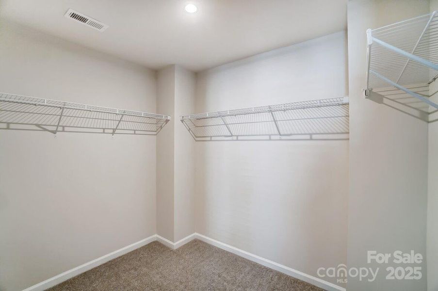 Primary walk in closet