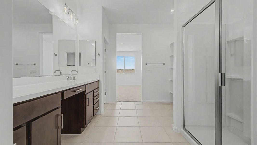 Furnished interior view inside a new home in Teravalis, Buckeye (Image 25). Furnished interior view inside a new home in Teravalis, Buckeye (Image 25).