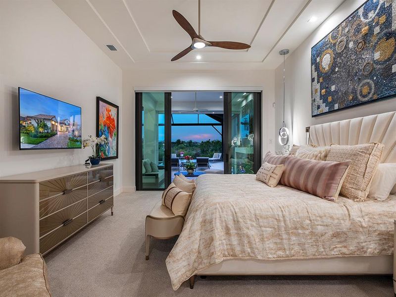 Furnished interior view inside a new home in Wild Blue at Waterside, Sarasota (Image 42). Furnished interior view inside a new home in Wild Blue at Waterside, Sarasota (Image 42).