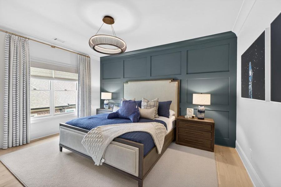 Furnished interior view inside a new home in , Braselton (Image 48).