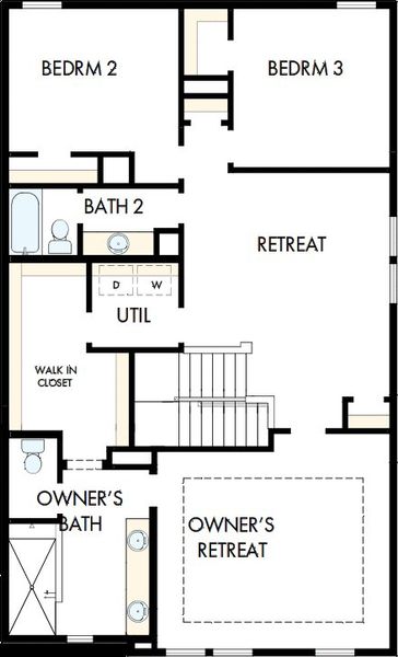 2D floor plan layout of this home in Hardy Pond, Rock Hill, SC (Image 3). 2D floor plan layout of this home in Hardy Pond, Rock Hill, SC (Image 3).