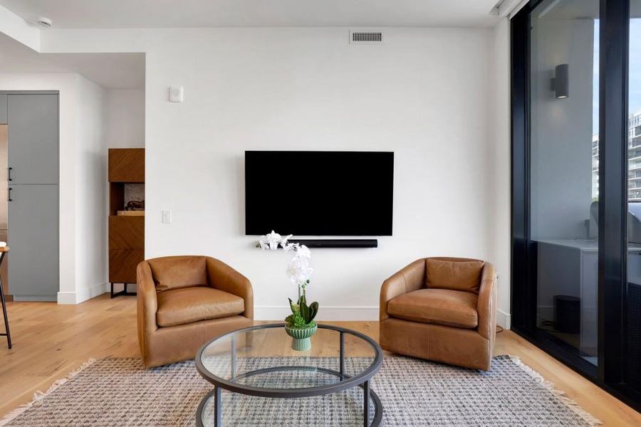 Furnished interior view inside a new home in The Dillon Buckhead, Atlanta (Image 7). Furnished interior view inside a new home in The Dillon Buckhead, Atlanta (Image 7).