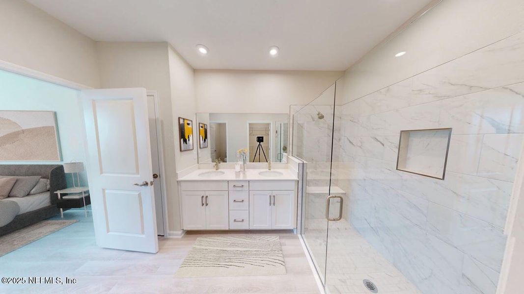 Furnished interior view inside a new home in RiverTown - WaterSong, St. Johns (Image 5).