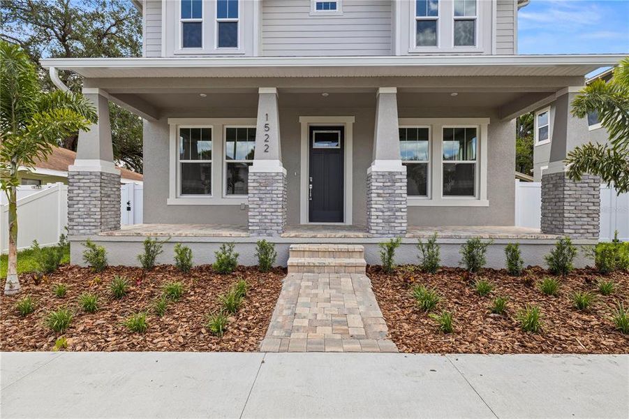 Exterior details and patio area of a home in , Tampa (Image 3). Exterior details and patio area of a home in , Tampa (Image 3).
