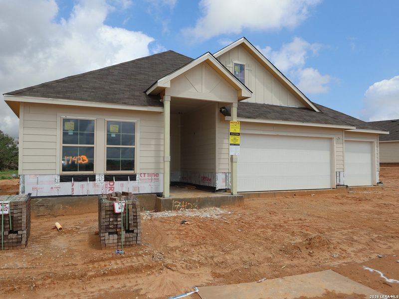 In-progress construction of a new home in Hickory Ridge, Elmendorf, TX (Image 19).