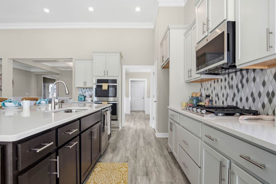 Furnished interior view inside a new home in Bridgewater - Waterside Village, Little River (Image 6).