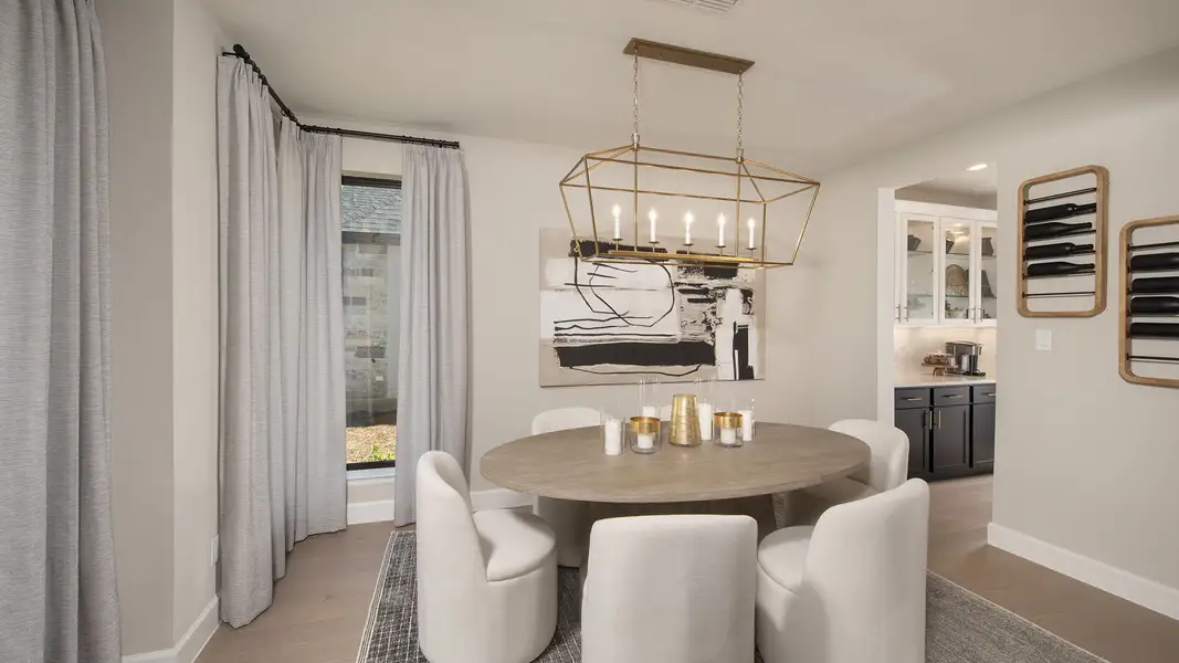 Representative furnished interior of a home built from the 3593W by Perry Homes in The Highlands, Porter (Image 12).