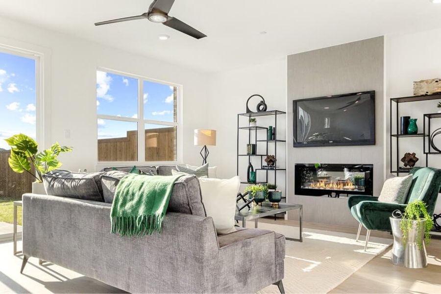 Representative furnished interior of a home built from the Aspen by Grenadier Homes in Willow Grove Townhomes, Melissa (Image 2). Representative furnished interior of a home built from the Aspen by Grenadier Homes in Willow Grove Townhomes, Melissa (Image 2).