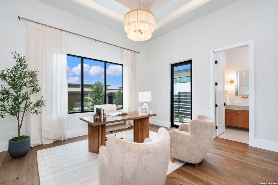 Furnished interior view inside a new home in , San Antonio (Image 48).