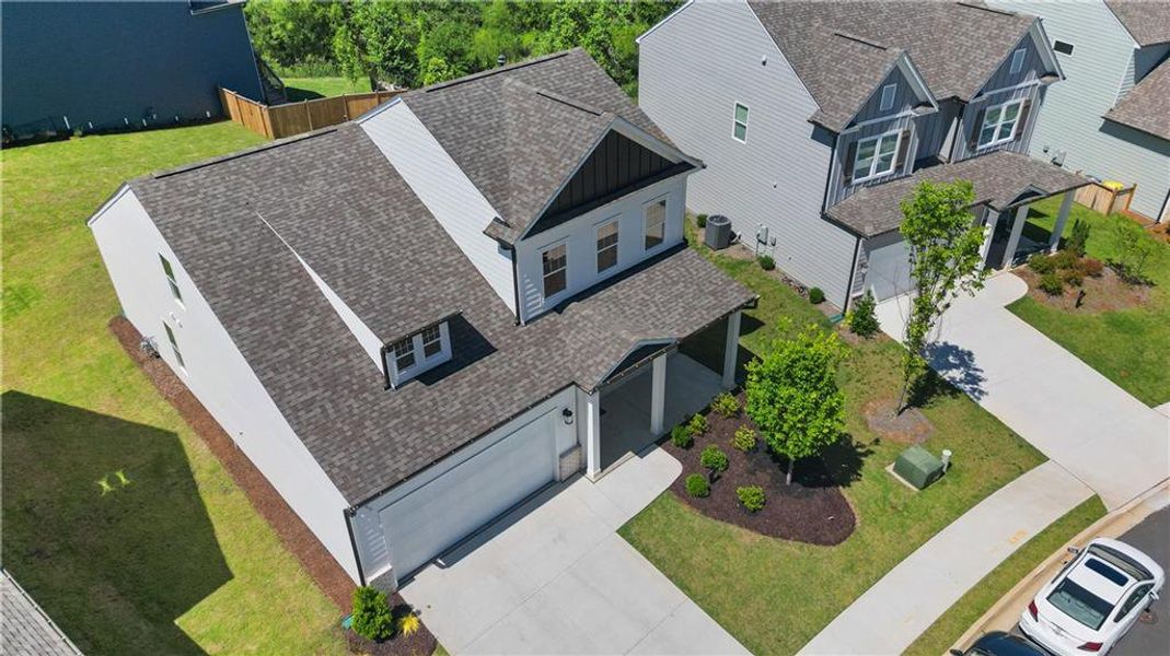 Front exterior of a new home in Edgewater, Canton, GA, highlighting curb appeal (Image 16).