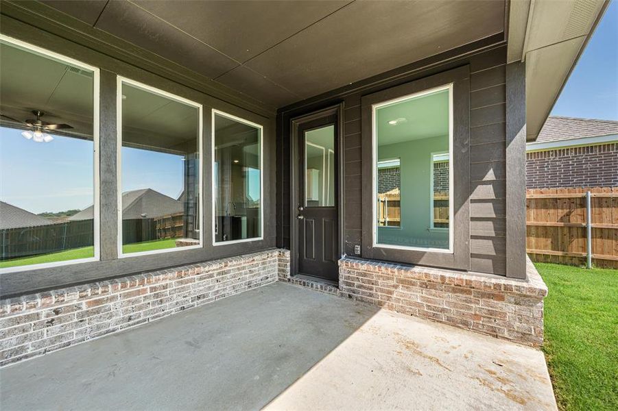Exterior details and patio area of a home in Liberty Pointe, Gainesville (Image 21). Exterior details and patio area of a home in Liberty Pointe, Gainesville (Image 21).