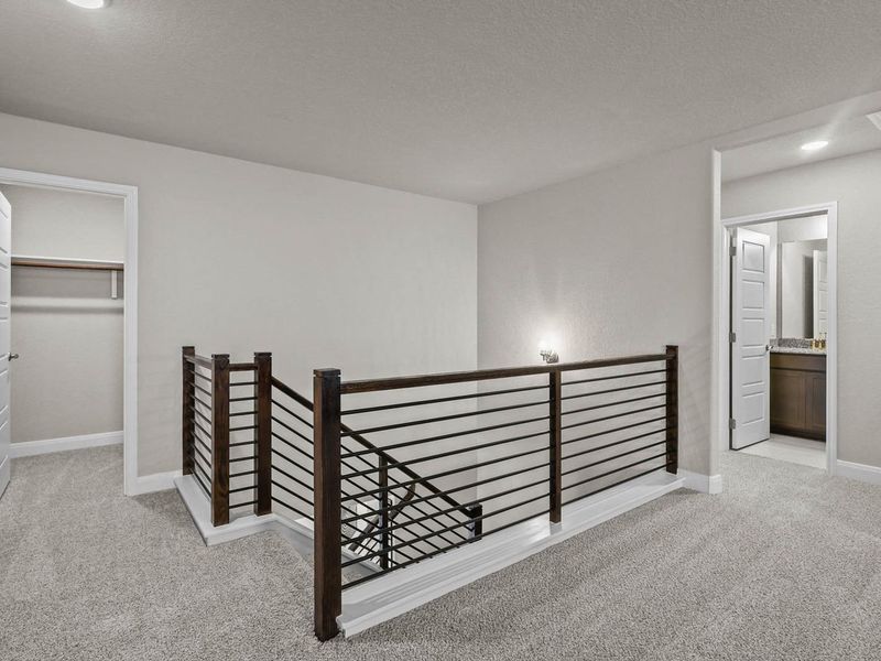 Representative unfurnished interior of a home built from the The Jennings G by Davidson Homes LLC in The Reserve at Potranco Oaks, Castroville (Image 25). Representative unfurnished interior of a home built from the The Jennings G by Davidson Homes LLC in The Reserve at Potranco Oaks, Castroville (Image 25).