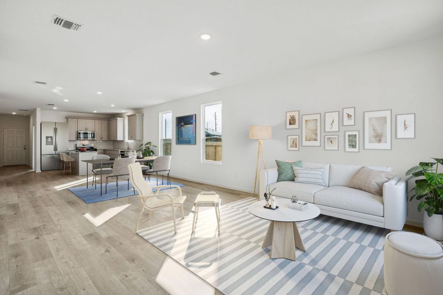 Furnished interior view inside a new home in Stokesbury, Waller (Image 9).