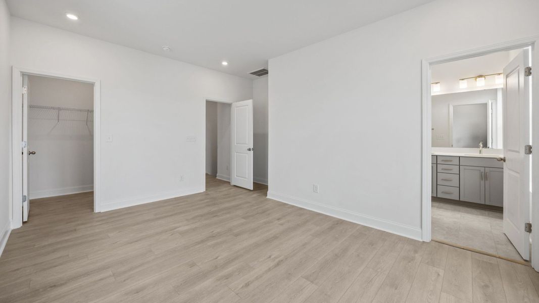 The Landon Plan in River District by DBR Homes in Charlotte, N.C - Bedroom