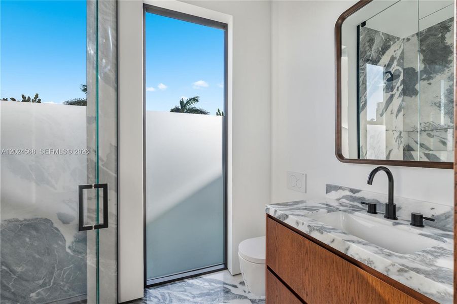 Furnished interior view inside a new home in , Miami Beach (Image 13).