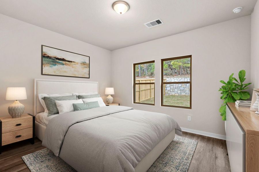 Furnished interior view inside a new home in Westridge Cove 40', Conroe (Image 10).