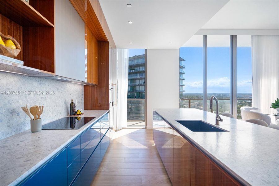 Furnished interior view inside a new home in , Miami (Image 11).