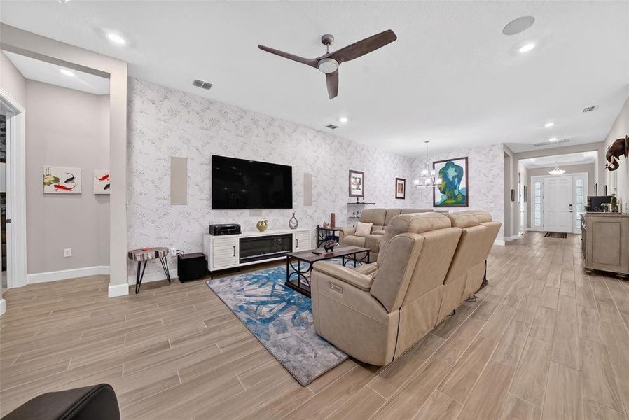 Furnished interior view inside a new home in , Palmetto (Image 11). Furnished interior view inside a new home in , Palmetto (Image 11).