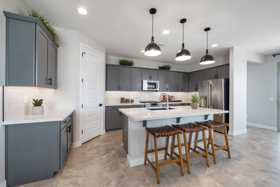 Furnished interior view inside a new home in Estrella, Goodyear (Image 17).