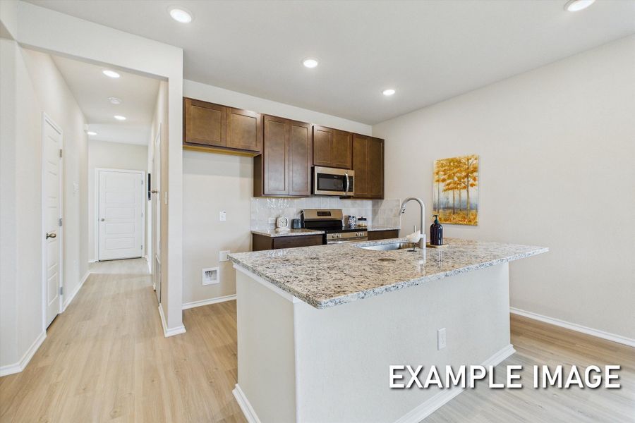 Representative furnished interior of a home built from the The Corral A by Davidson Homes LLC in Morgan Meadows, San Antonio (Image 6).