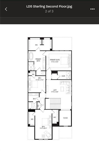 2D floor plan layout of this home in , Canton, GA (Image 3).