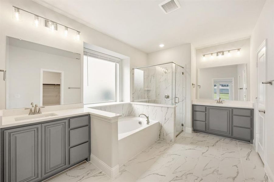 Furnished interior view inside a new home in Union Park Classic 55, Little Elm (Image 11).