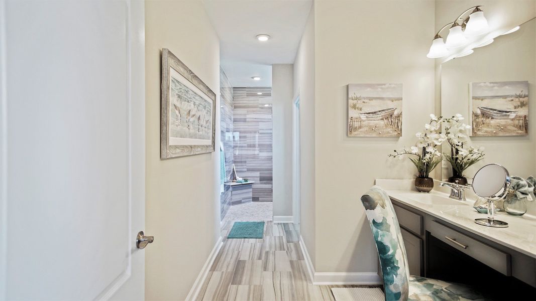 Representative furnished interior of a home built from the The Seashore Multi-Gen by Chesapeake Homes in Traditions at Carolina Forest, Myrtle Beach (Image 11). Representative furnished interior of a home built from the The Seashore Multi-Gen by Chesapeake Homes in Traditions at Carolina Forest, Myrtle Beach (Image 11).
