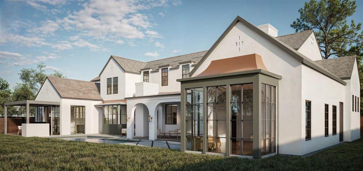 Exterior details and patio area of a home in , Dallas (Image 3). Exterior details and patio area of a home in , Dallas (Image 3).