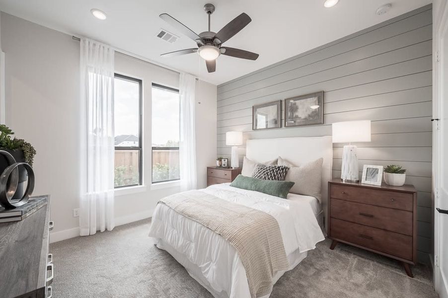 Representative furnished interior of a home built from the Carignan by Tri Pointe Homes in Bridgeland, Cypress (Image 35).