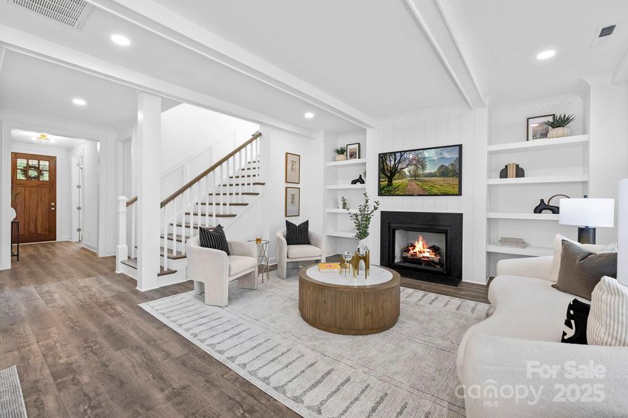 Furnished interior view inside a new home in , Charlotte (Image 8). Furnished interior view inside a new home in , Charlotte (Image 8).