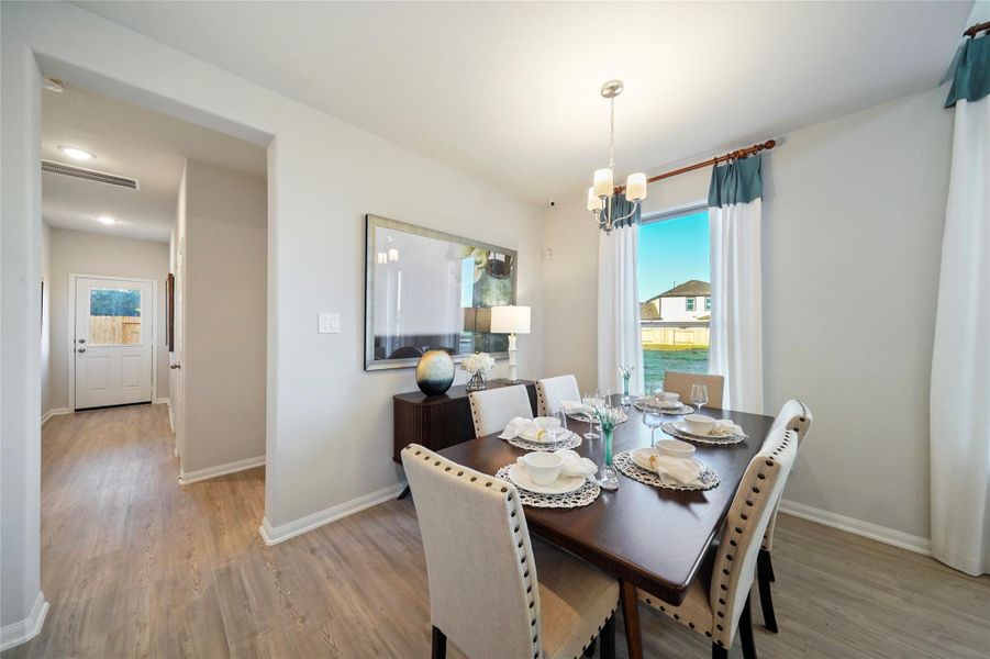 Furnished interior view inside a new home in Granger Pines, Conroe (Image 11).