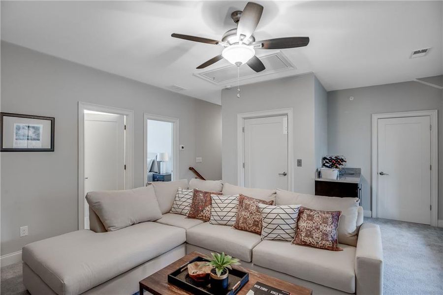 Furnished interior view inside a new home in Laurel View, Suwanee (Image 28).