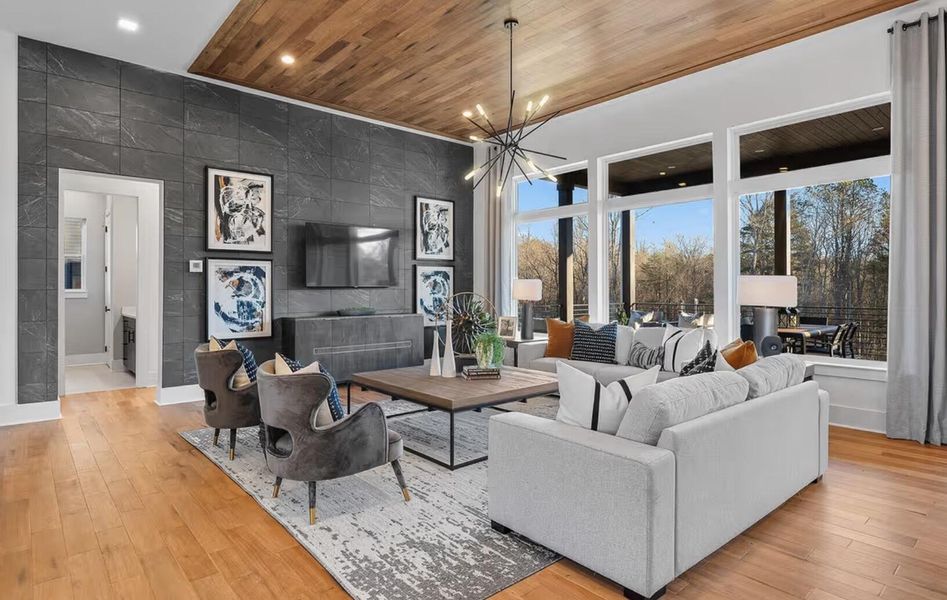 Furnished interior view inside a new home in , Summerville (Image 9). Furnished interior view inside a new home in , Summerville (Image 9).