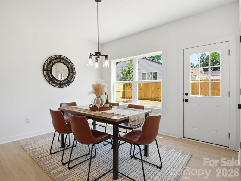 Furnished interior view inside a new home in , Charlotte (Image 10).