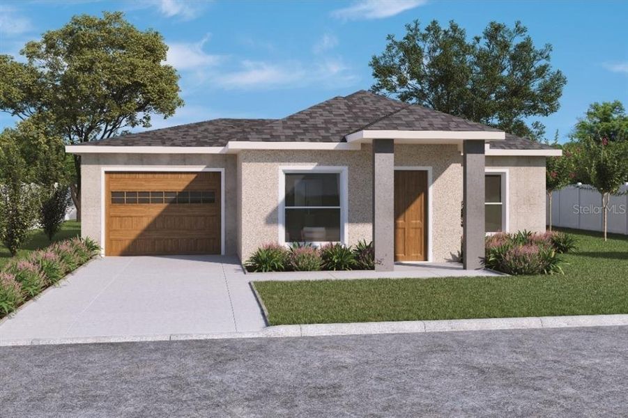 Front exterior of a new home in , Port Charlotte, FL, highlighting curb appeal (Image 1). Front exterior of a new home in , Port Charlotte, FL, highlighting curb appeal (Image 1).