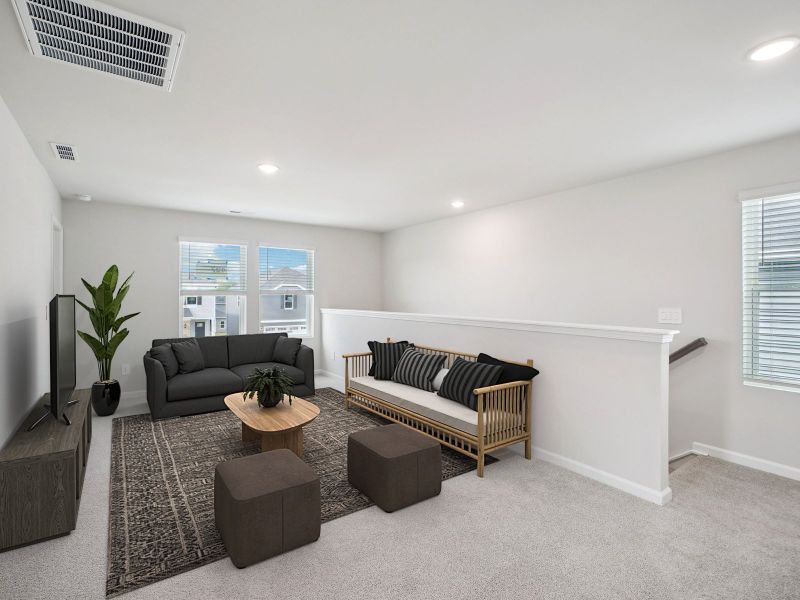 Furnished interior view inside a new home in Marshburn Landing - Classic Series, Wendell (Image 11).