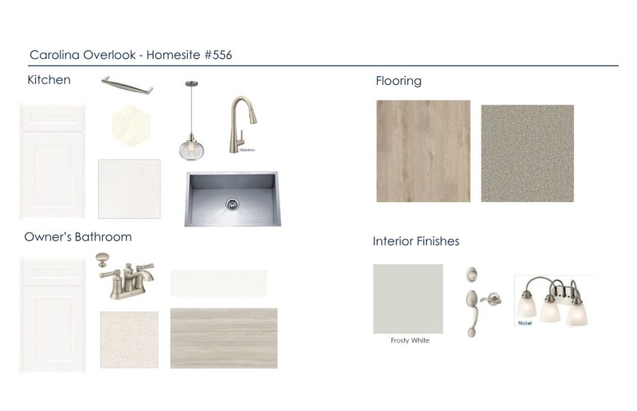 Sample of building materials used in homes in Carolina Overlook, Clayton (Image 20).