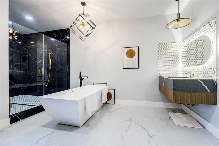 Furnished interior view inside a new home in , Marietta (Image 30).