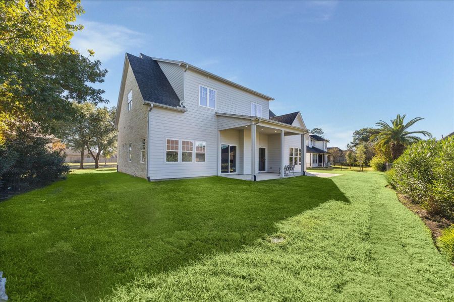 View from the East Border of the property. Not fenced but can be either Rot Iron or Stockade Fence
