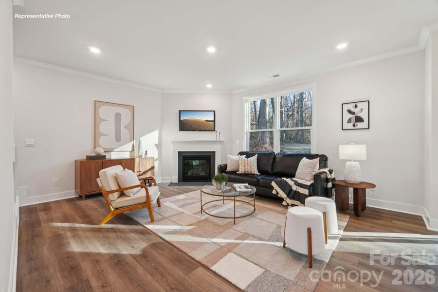 Furnished interior view inside a new home in Sanctuary at Southgate, Indian Trail (Image 10).