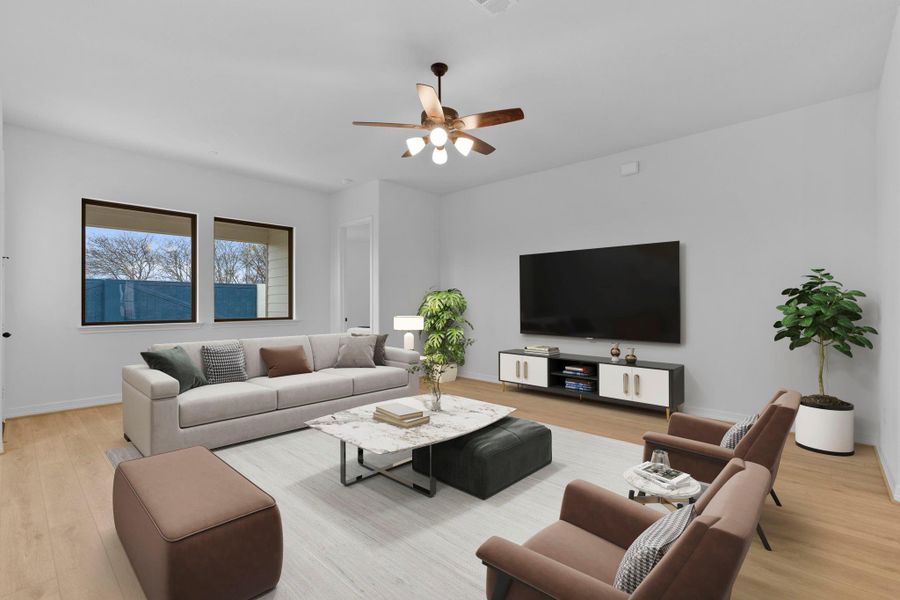 Furnished interior view inside a new home in Austin Point, Richmond (Image 5).