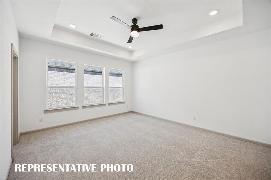 Your dreamy owner's suite is located at the rear of the home for additional privacy. REPRESENTATIVE PHOTO Your dreamy owner's suite is located at the rear of the home for additional privacy. REPRESENTATIVE PHOTO