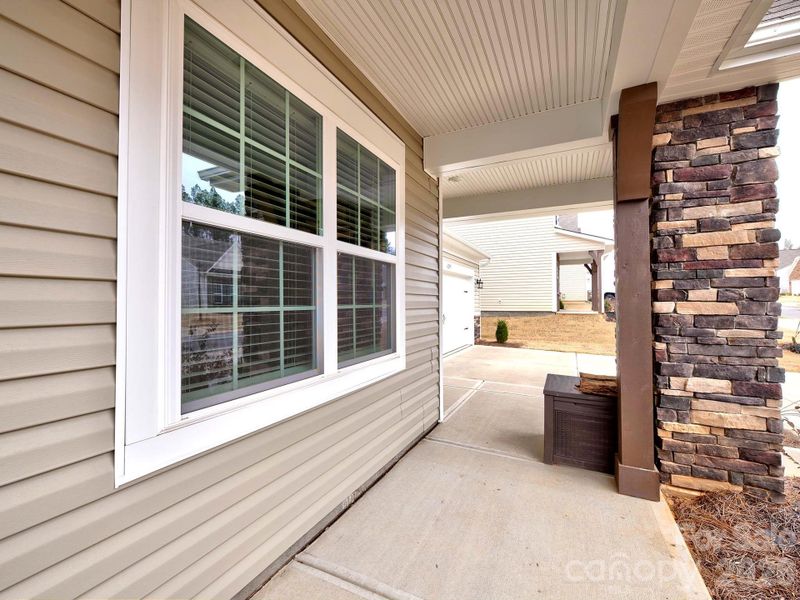 Exterior details and patio area of a home in Shannon Woods, Maiden (Image 22).