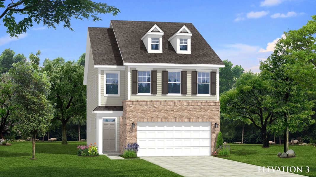 Representative exterior photo of a completed home built from the Callaway by DRB Homes in Provisions at Courtland, Sanford, NC (Image 21).