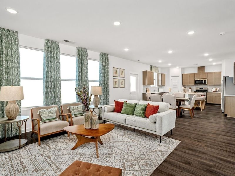 Furnished interior view inside a new home in Sage Farms, White House (Image 5). Furnished interior view inside a new home in Sage Farms, White House (Image 5).
