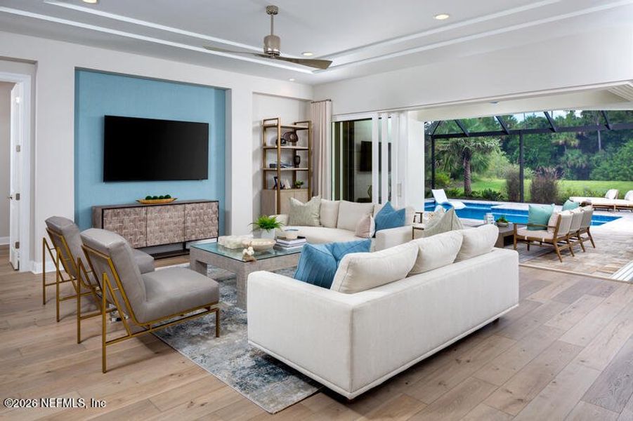 Furnished interior view inside a new home in , St. Augustine (Image 7).