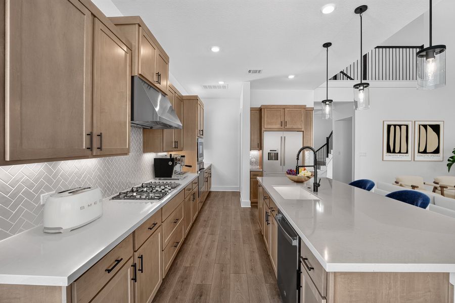 Furnished interior view inside a new home in Silverleaf, Cedar Creek (Image 8).