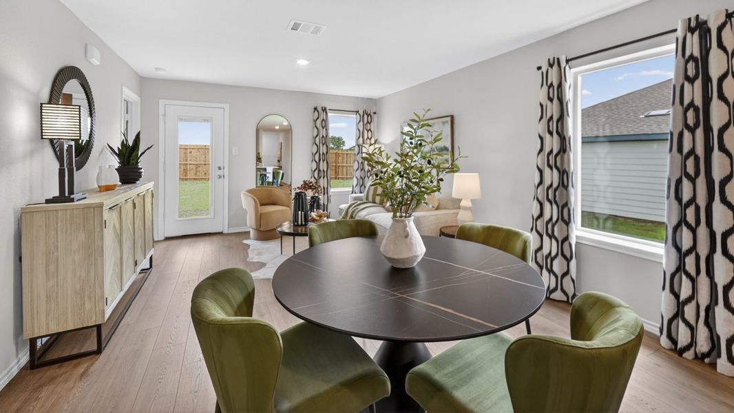 Representative furnished interior of a home built from the Atlanta by D.R. Horton in The Hills of Sherman, Sherman (Image 7).