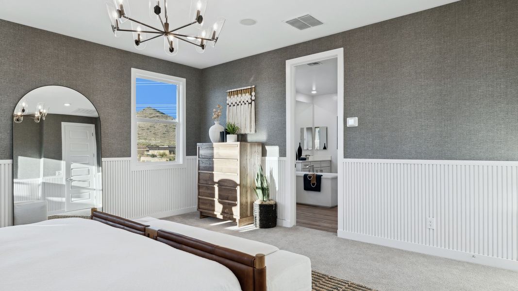 Furnished interior view inside a new home in The Ridge at Stone Butte, Phoenix (Image 26).